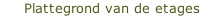 Plattegrond van de etages